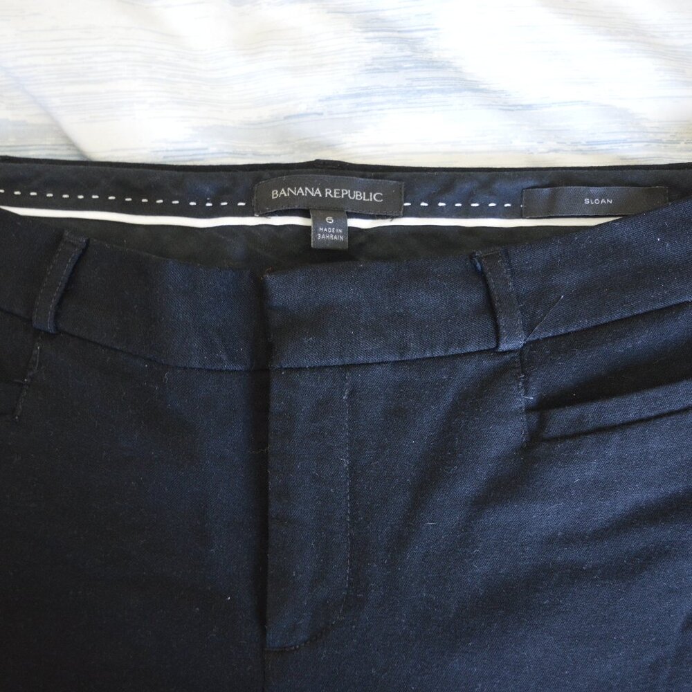Black Banana Republic Sloan Pant, Cropped, Size 6